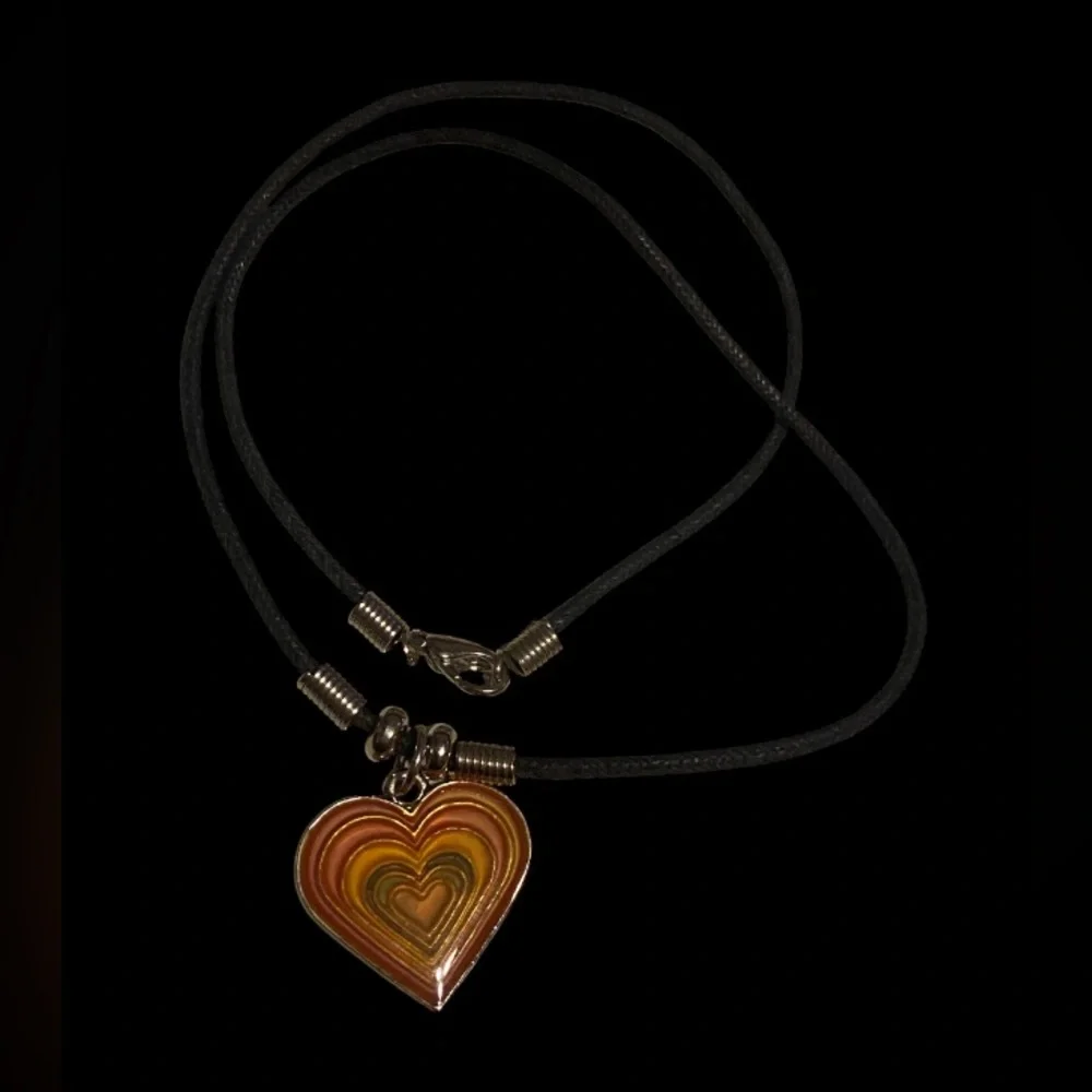 Enamel Heart Necklace #7515